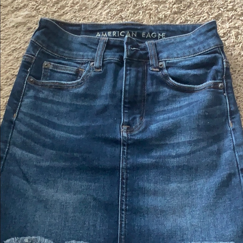 American Eagle Denim Jean skirt 00